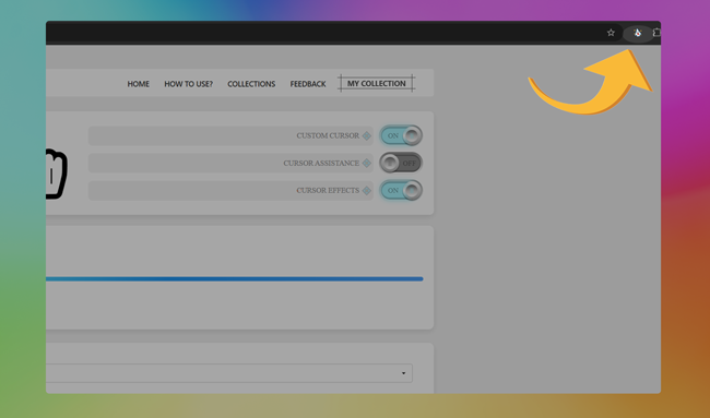 Buksan ang popup ng extension